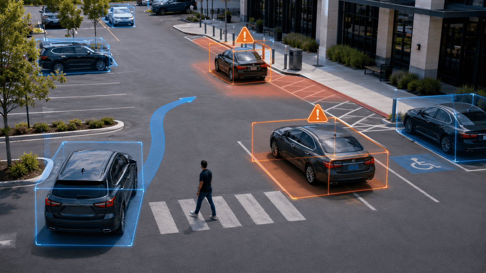 Parking violations and blocked zones