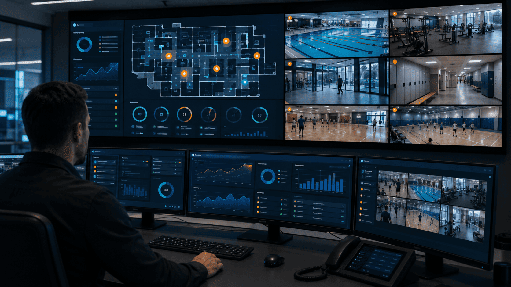 Unified sports complex control center