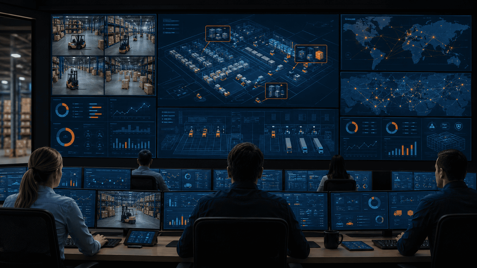 Warehouse network control center